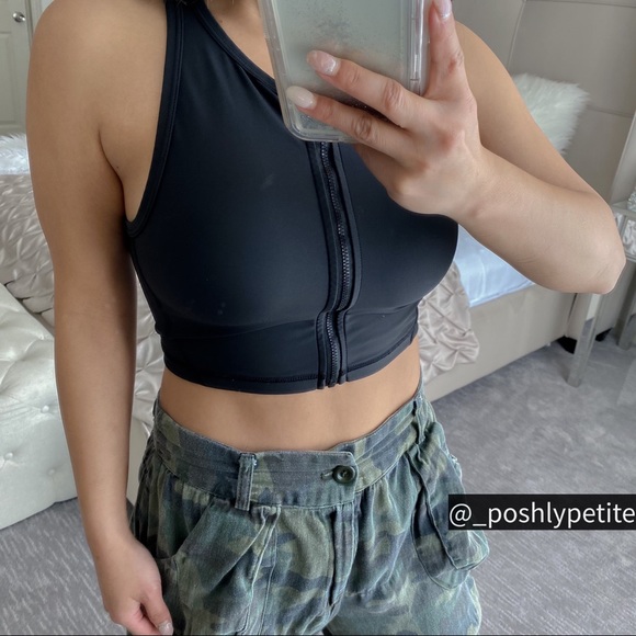 Victoria Secret Sport zipper front close long line  tank bra - Picture 8 of 16